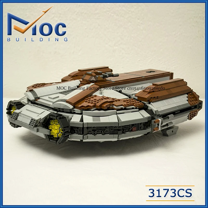 Bloques de construcción MOC serie de películas espaciales modelo de nave espacial DIY montar ladrillos juguetes de carga creativos colección exhibición regalos de navidad