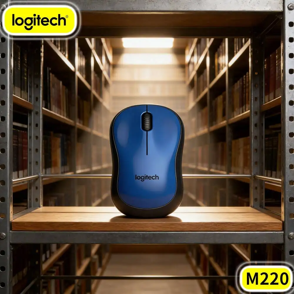 Logitech M220 2.4G Quiet Mice Smooth Cursor Movement Nano Dongle For Home Study Desktop Laptop Windows Mac Notebook PC