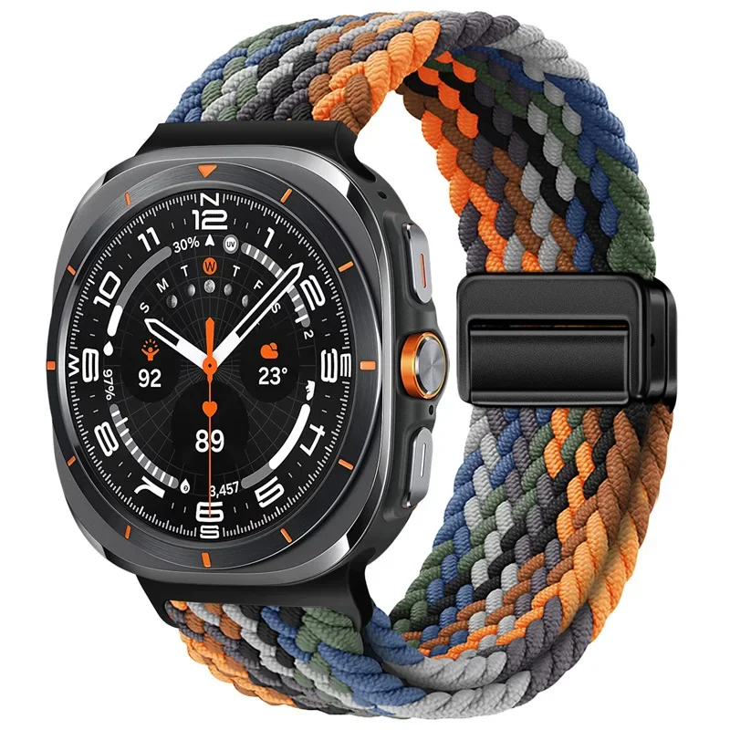 Magnetic Strap For Samsung Galaxy Watch Ultra 47mm Correa Nylon Loop Bracelet For Samsung Galaxy Watch Ultra Band Accessories image 3