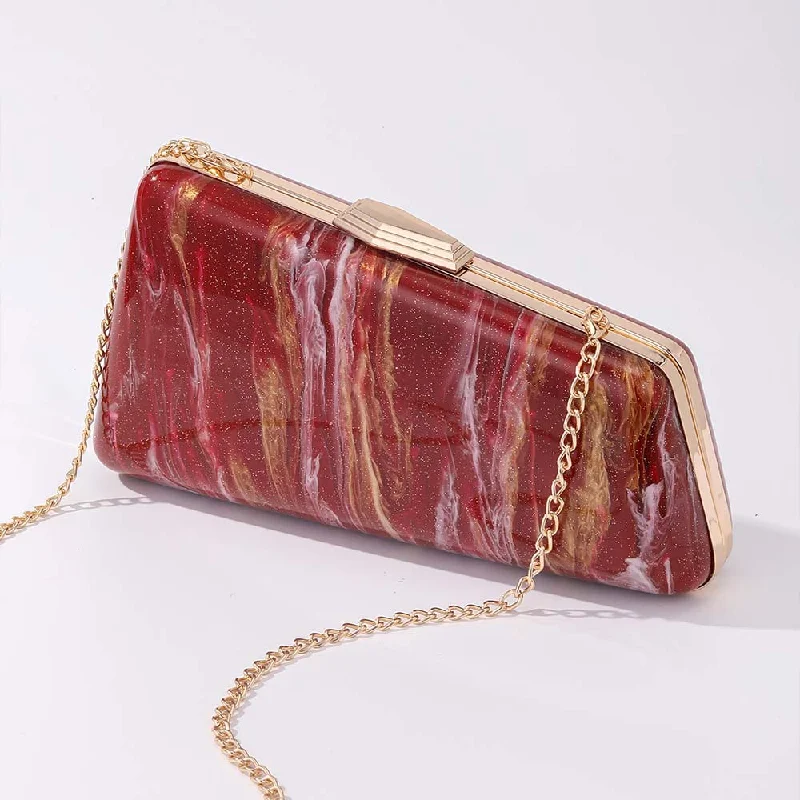 

Evening Party Acrylic Shoulder Crossbody Bag Metal Clip Clutch New Special Shape Fashion Coin Purse Women's Mini Handbag Luxury