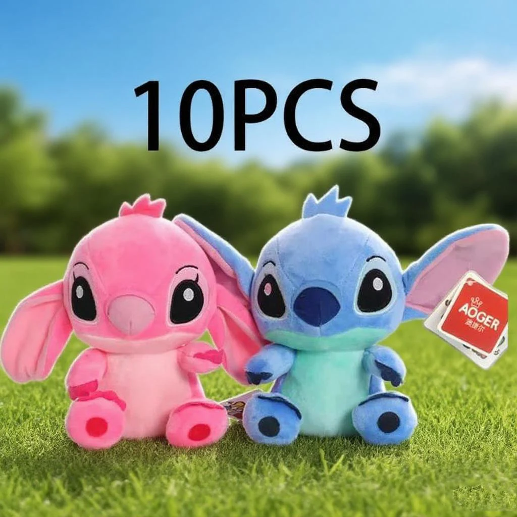 

20cm Stitch Stuffed Plush1-10pcs Models Cartoon Stuffed Plush Dolls Anime Plush Baby Toys Kawaii Kids Birthday Gift Chrismas