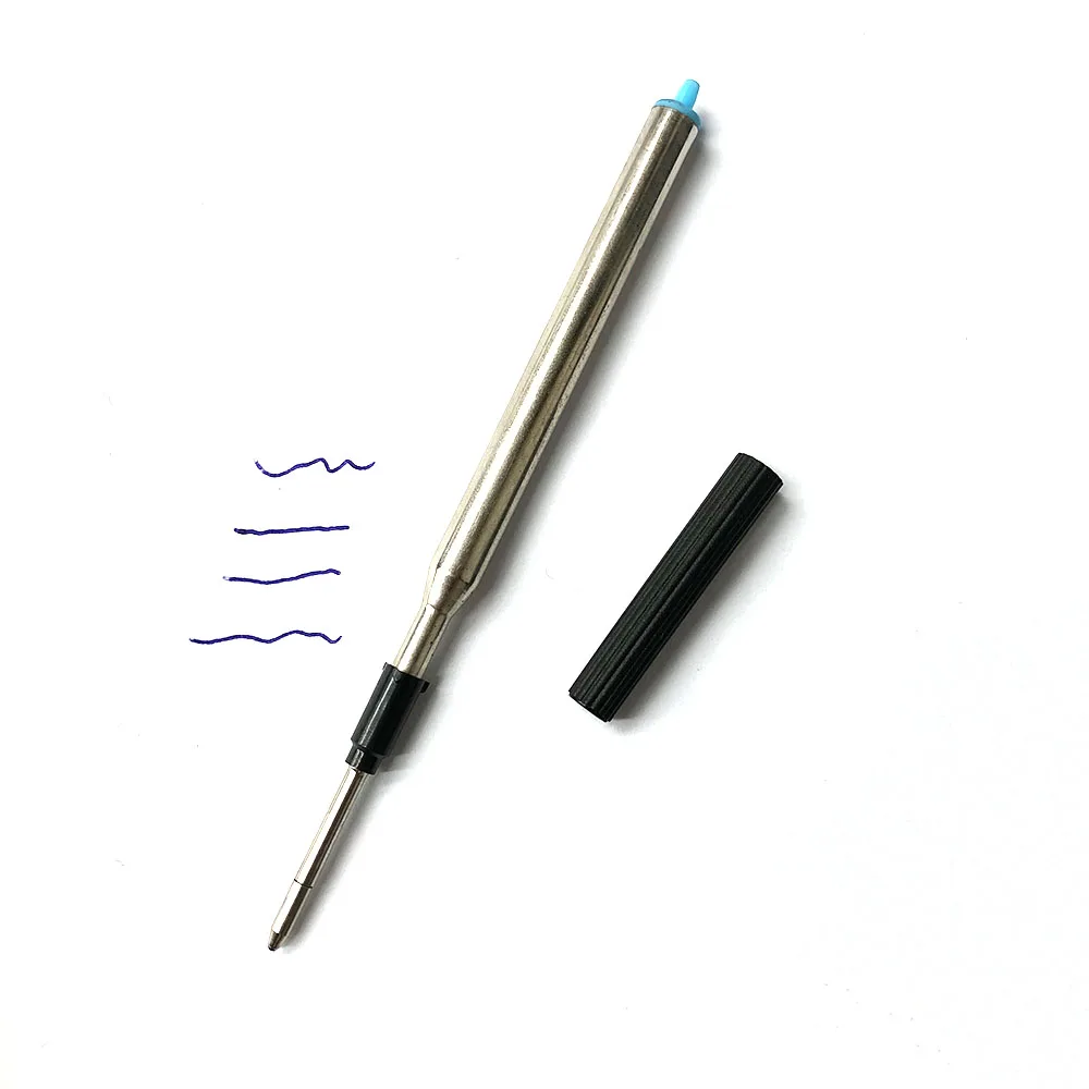 2 Stück 1,0 mm Spitze Tintenroller-Kugelschreibermine M16, passend für LAMY Kugelschreiber, deutsche Tinte