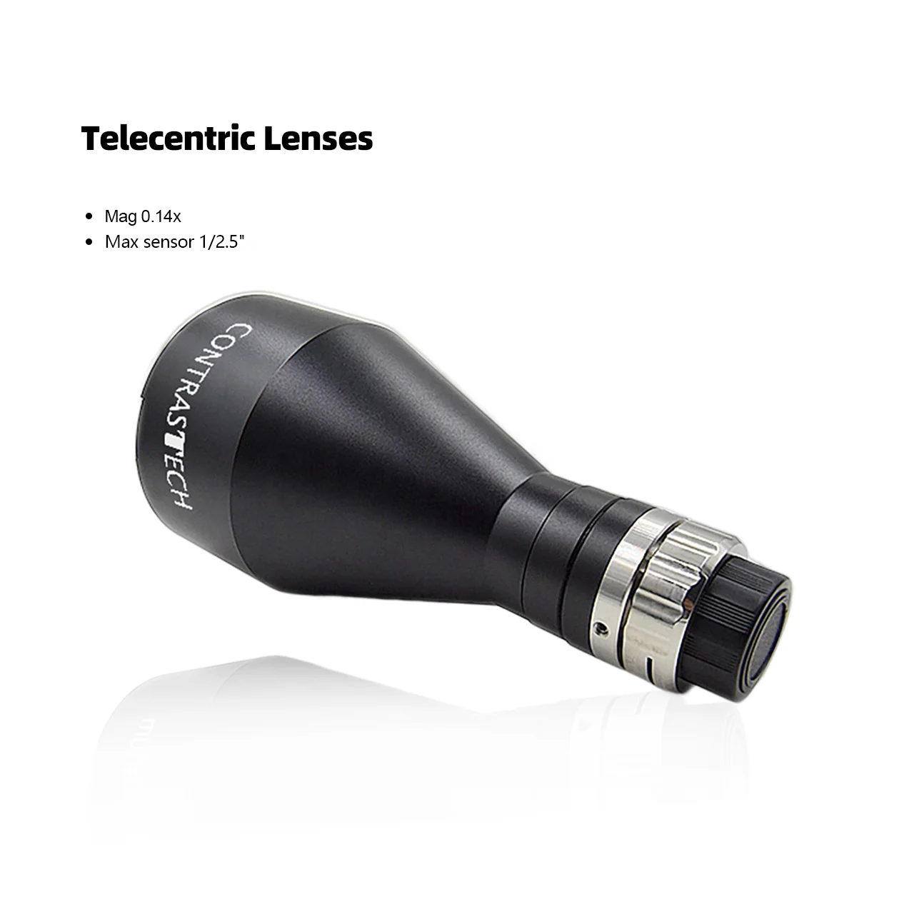 

High Resolution 10MP Telecentric Lens Large Field of View 0.3X Coaxial C Mount for Semiconductor Inspection with OEM Support