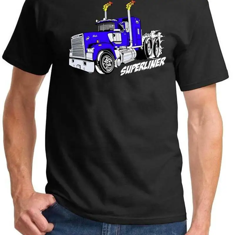 

Superliner Semi Truck Rad Rides Cartoon Design T Shirt New