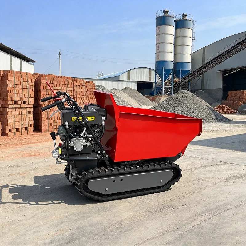 Yugong 500kg Self Loading Tracked Mini Dumper Crawler Dump Truck Hydraulic Tip for Garden Farm Orchard EPA