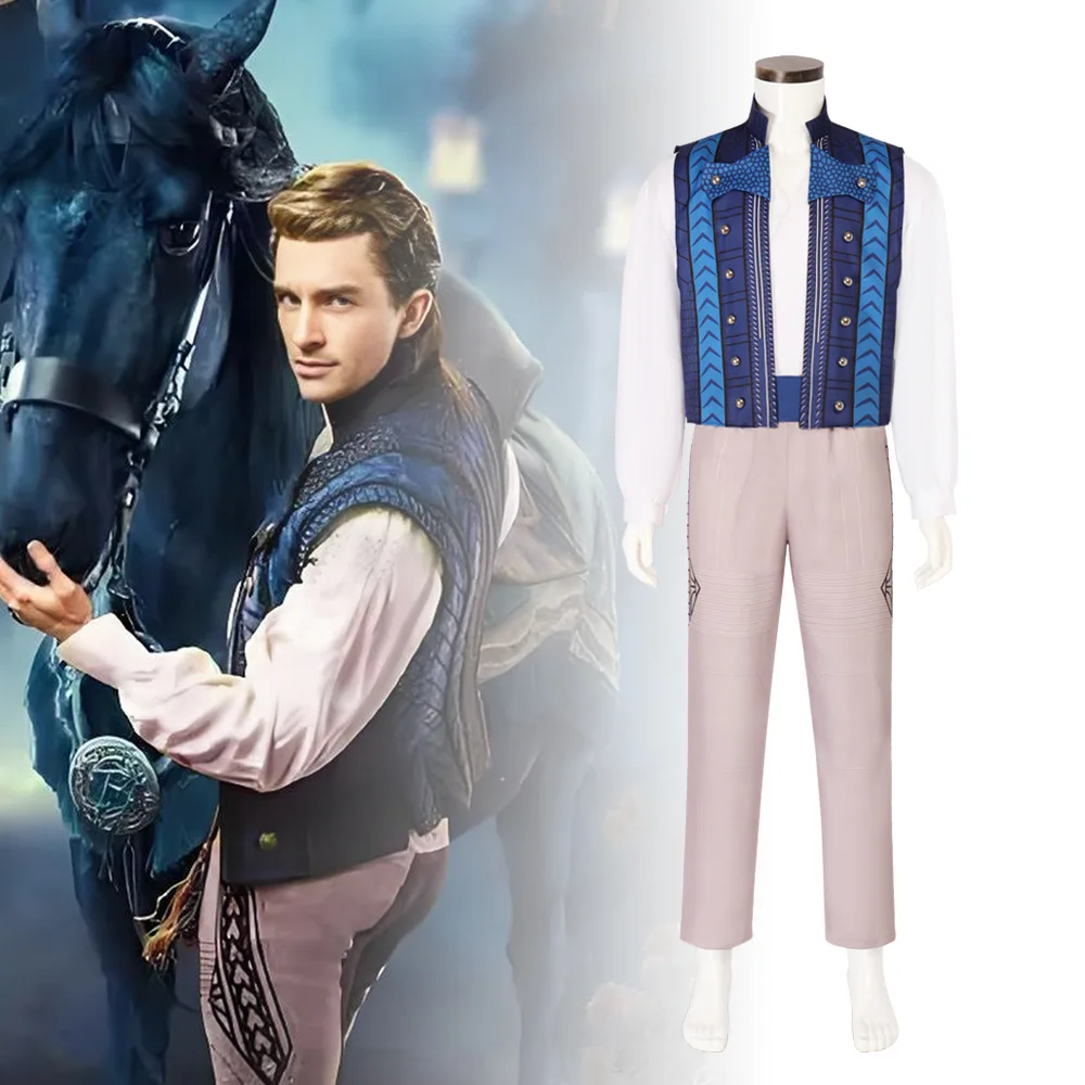 

Movie Prince Fiyero Cosplay Costume Disguise Vest Undershirt Pants Belt Halloween Carnival Fancy Party Caual Clothes For Man