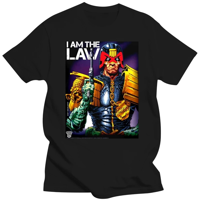 JUDGE DREDD - I Am The Law (2000AD) T-shirt - NEW - SMALL ONLY