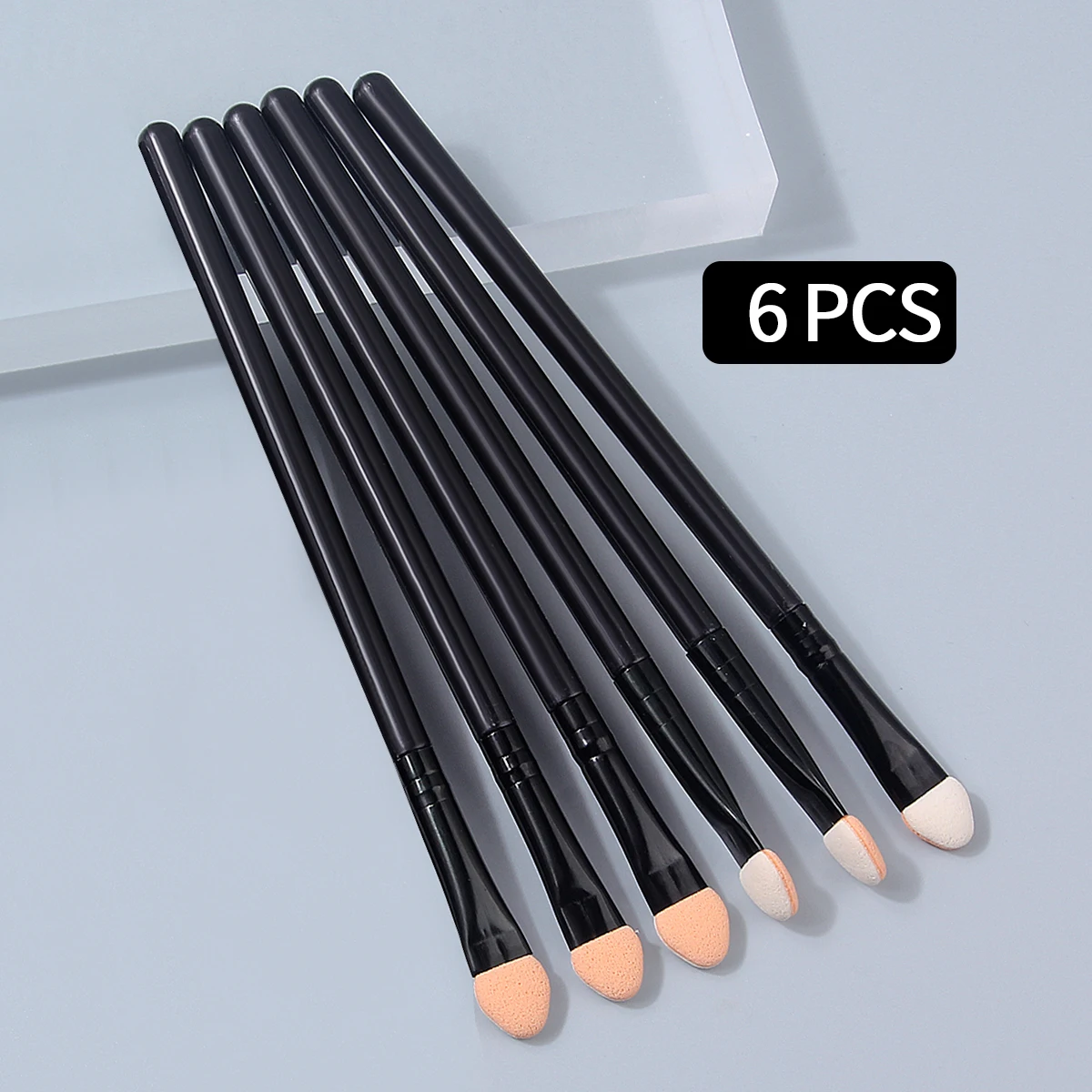 6/10/15PCS 슈퍼 소프트 스펀지 아이섀도 브러쉬 세트, 양면 블렌딩 브러쉬, 어플리케이터 브러쉬, 다목적 미용 도구