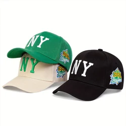 Unisex NY Letter Embroidery Baseball Caps Spring Autumn Outdoor Adjustable Casual Hats Sunscreen Hat