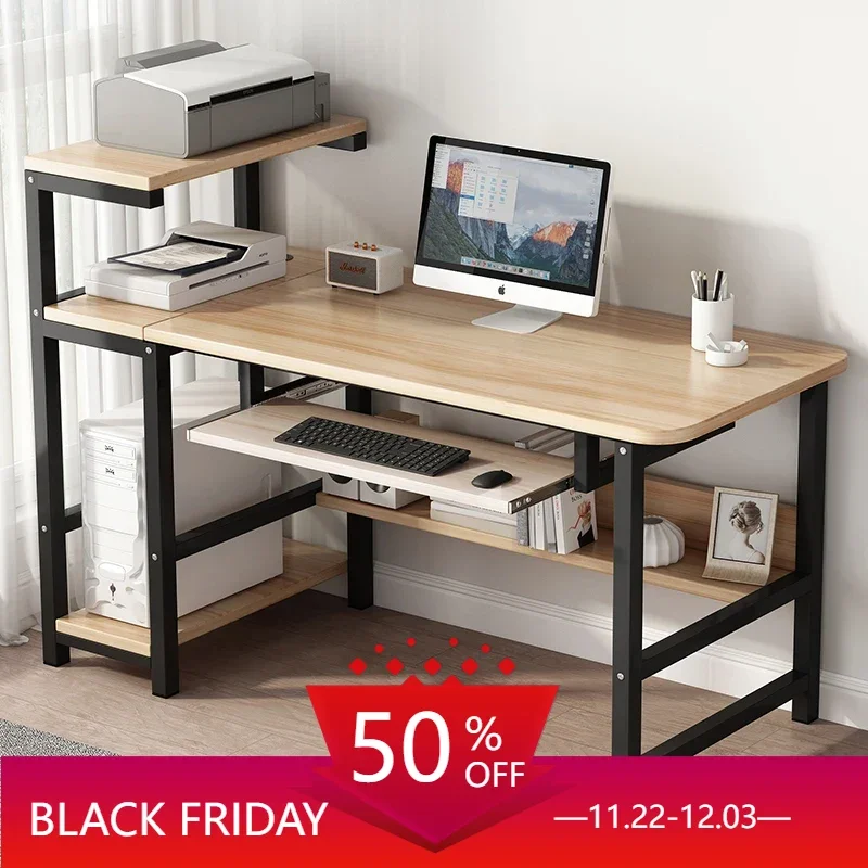 

Computer Table Office Desk Home Secretaire Study Laptop Office Desk Workbench Modern Escritorio Ordenador Work Furniture QF50OD