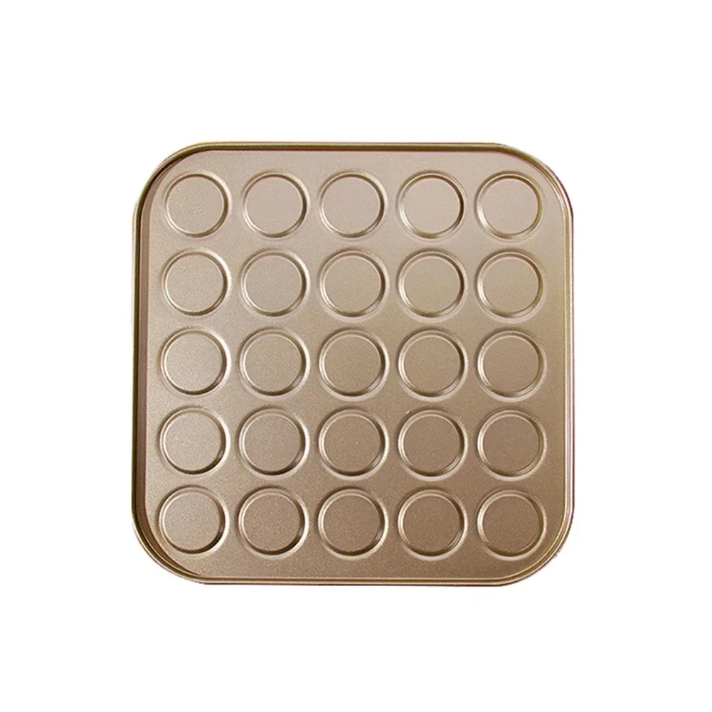 Carbon Steel Macaron Baking Mat with Circular Indents to Shape Cookies and Pastries Oven and Microwave Compatible