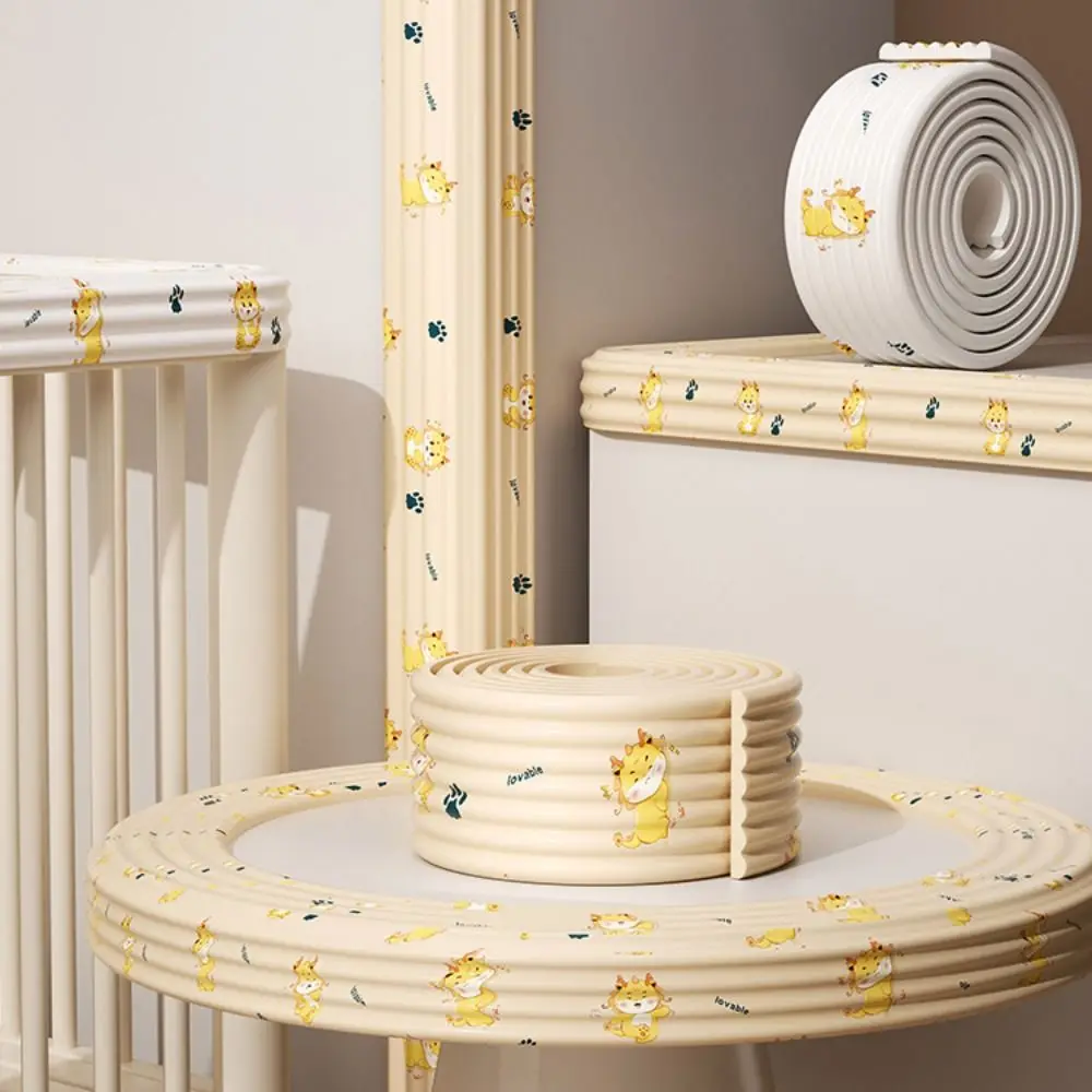 2m Desk Edge Guard Strip Cartoon Pattern Baby Safety Anti Collision Cushion Soft Thickend Wall Corner Protector Children