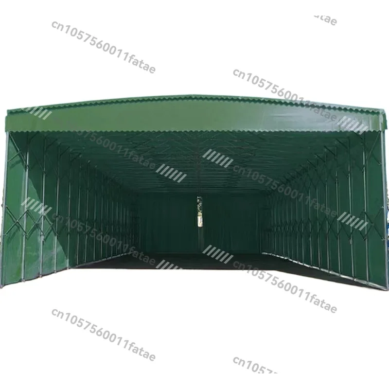 

Outdoor mobile sliding awning food stall tent warehouse shed waterproof retractable carport