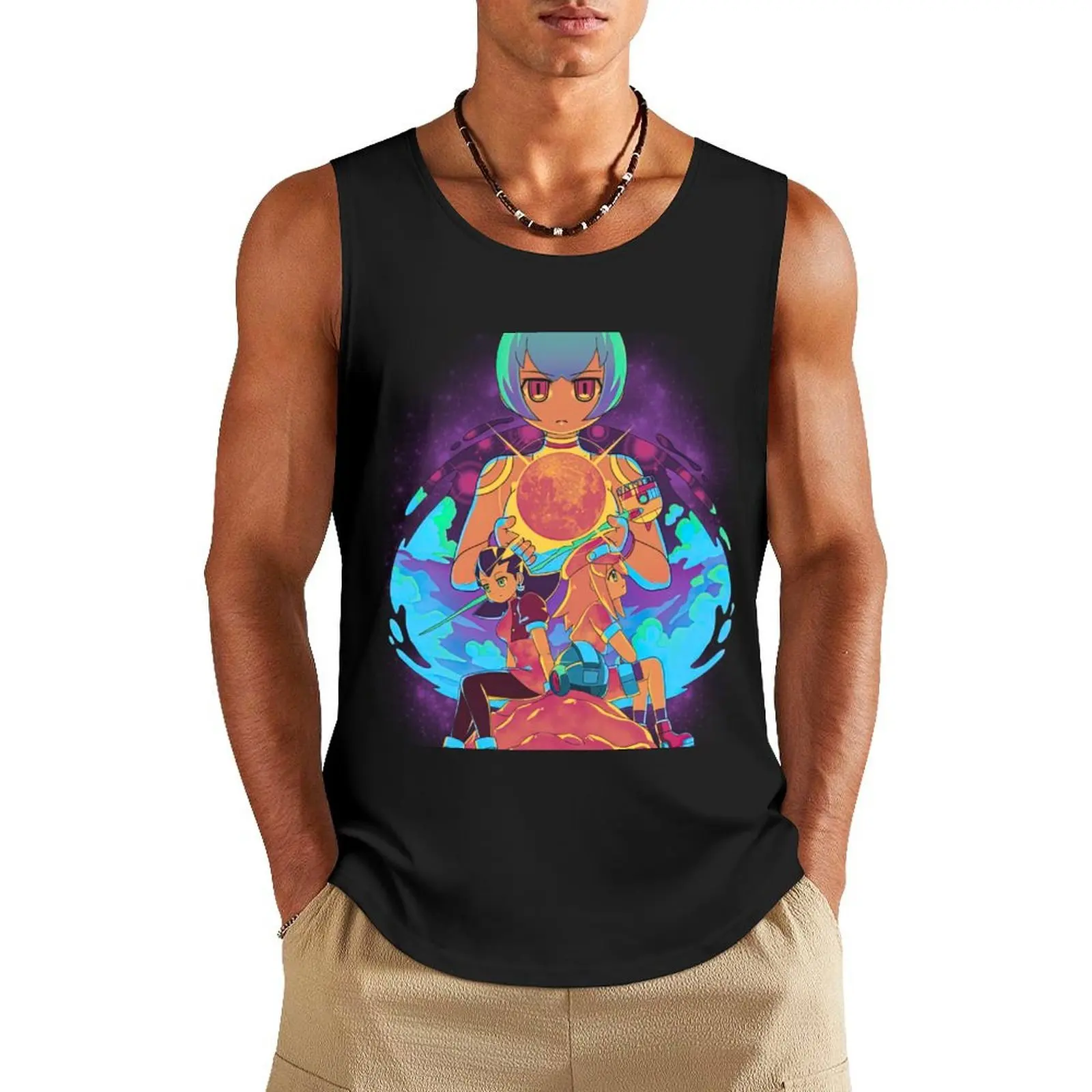 

Get him off the moon! Tank Top sleeveless man shirts Men's sports t-shirt bodybuilding t shirt