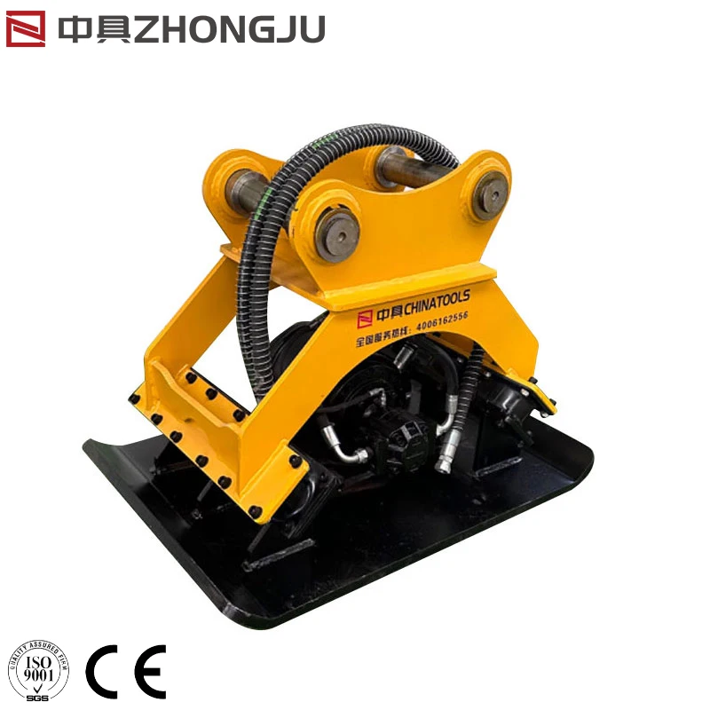Vibrating Tamper Excavator Implements Flat Plate Vibrating Tamper Hooker Retrofitting Soil Tamping Machine