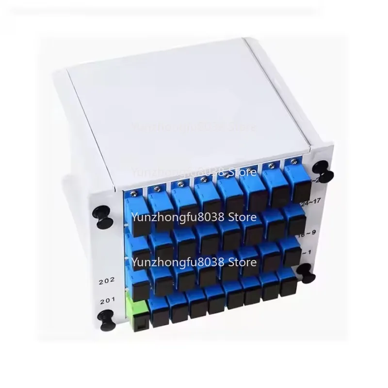 Fiber Optic PLC Splitter 1x32 SC/UPC/APC Cartridge Card Insert PLC LGX Splitter 1:32 Port Fiber Optic PLC Splitter