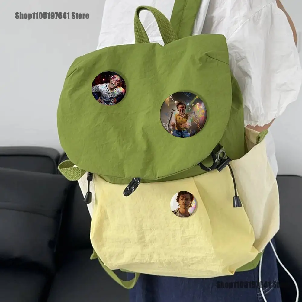 H-HaRRy Music Styles Badges Button Round Creative Pin Brooch Badge Bag Decor Accessories Fans Collect Friends Gifts