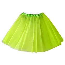 Gonna a sbuffo da donna Tutu arcobaleno-gonna sottoveste Dancewear minigonne Muti-Colors Ball-Gown Lolita Summer Elastic Tulle Fairy