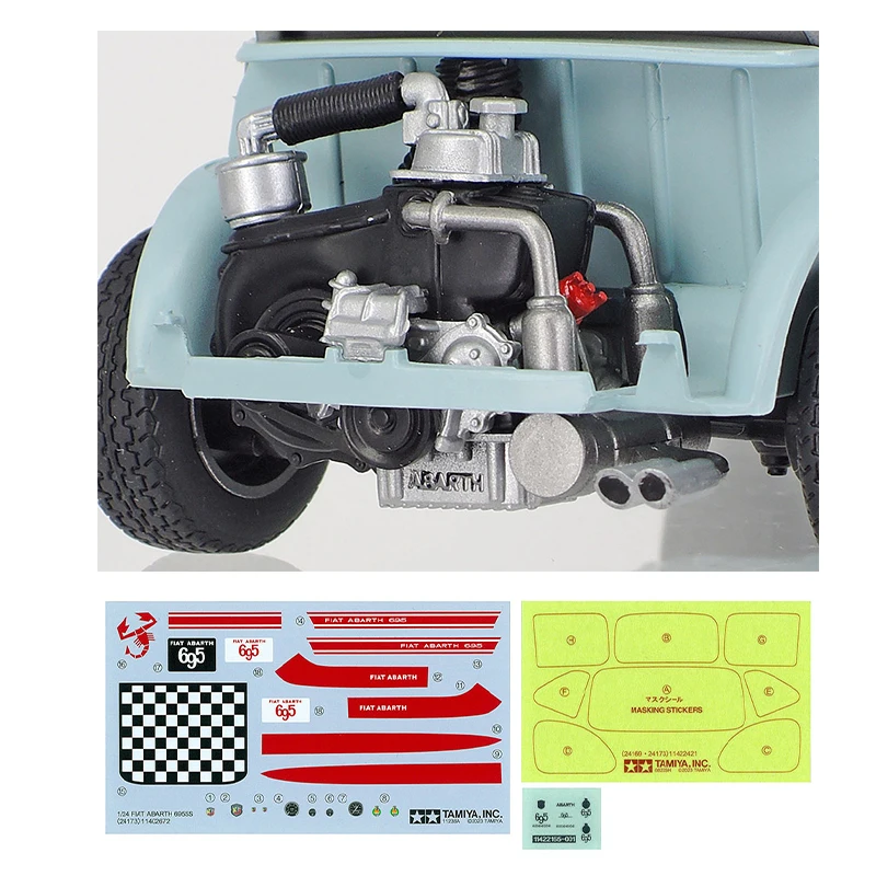 TAMIYA – kit de modèle de voiture à assembler en plastique, 24173 Abarth 695 SS 1/24, jouet de Collection DIY