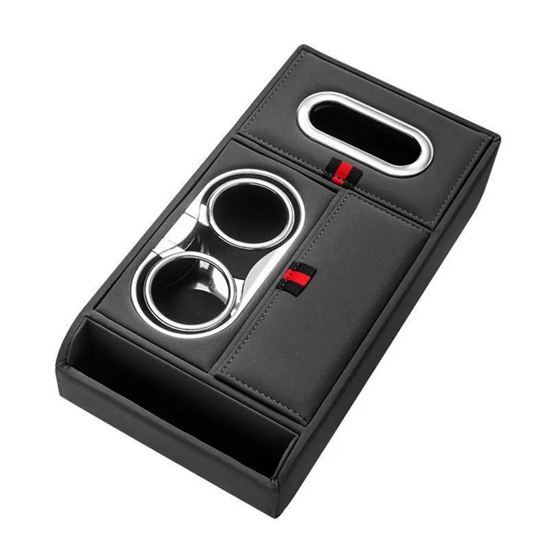 

Автомобильный подлокотник, ящик для хранения, водонепроницаемая, устойчивая к выцветанию, удобная подушка для длинных водителей, простая установка, кожаный органайзер (черный)