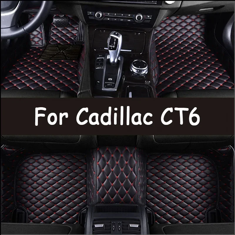 

Автомобильные коврики для Cadillac CT6 2016 2017 2018 2019 2020 2021, пользовательские автомобильные подушечки для ног, автомобильный ковер, аксессуары для интерьера