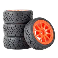 4pcs RC Car Rubber Tires & Wheels Rims 12mm Hex Hub for WLtoys 144001 and 1/18 1/16 1/10 Car Tyre