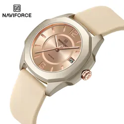 NAVIFORCE Women Watches Silicone Band Quartz Wrist Watch Women's Simple Watch Waterproof Wristwatches relogio feminino Reloj