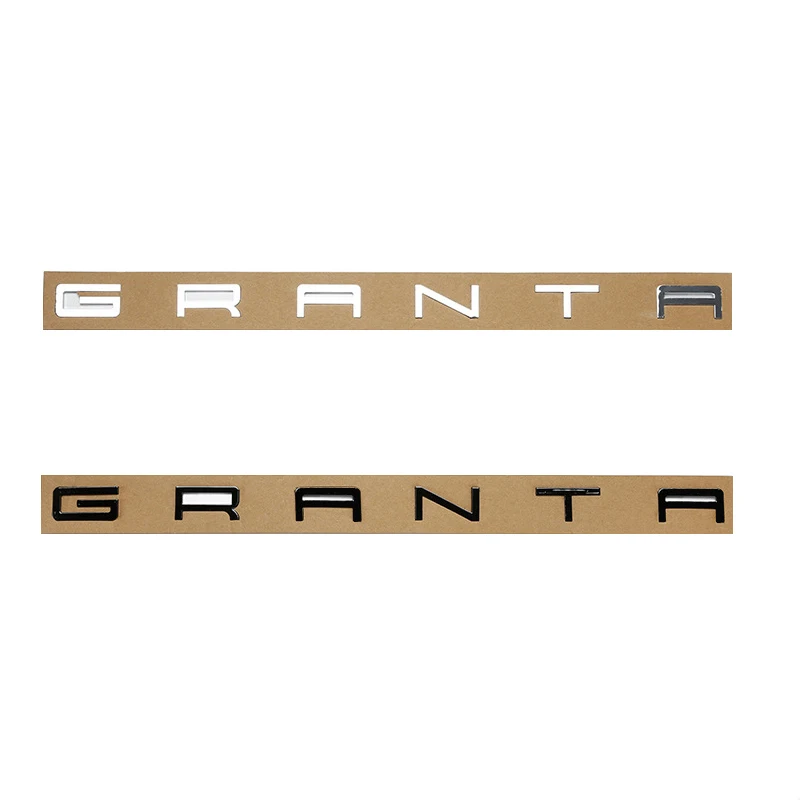 

Car ABS Styling Logo Letters Words Badge Emblem Decals Sticker For Lada Granta fl Accessories Body Trunk Decoration Parts emblem