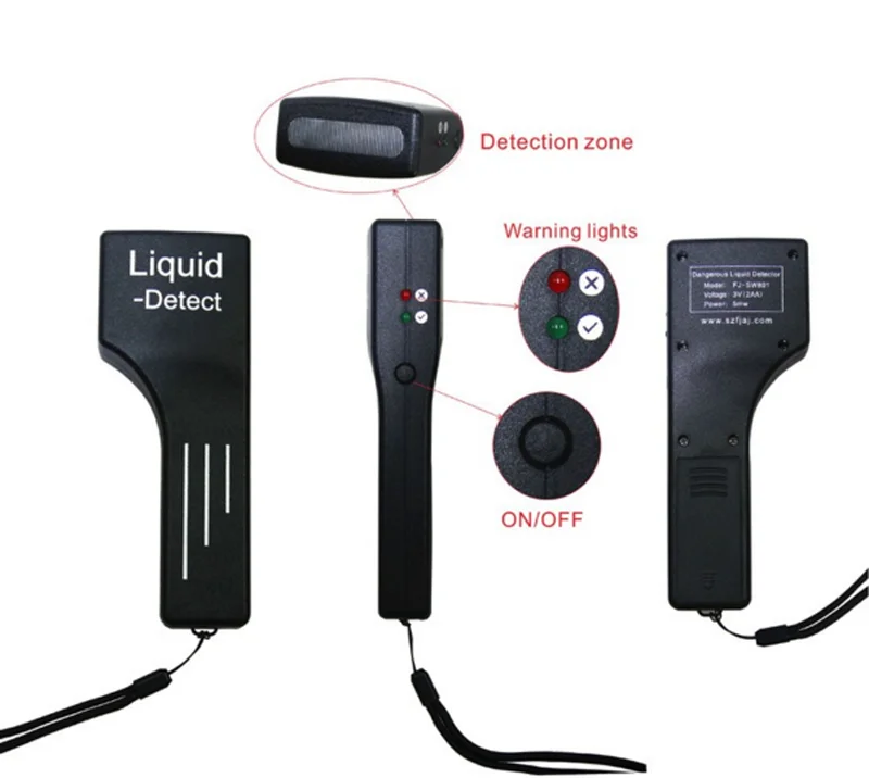 Portable Handheld Liquid Safety Tester Hand Held Dangerous Liquid Detector Explosive Detector for metro security