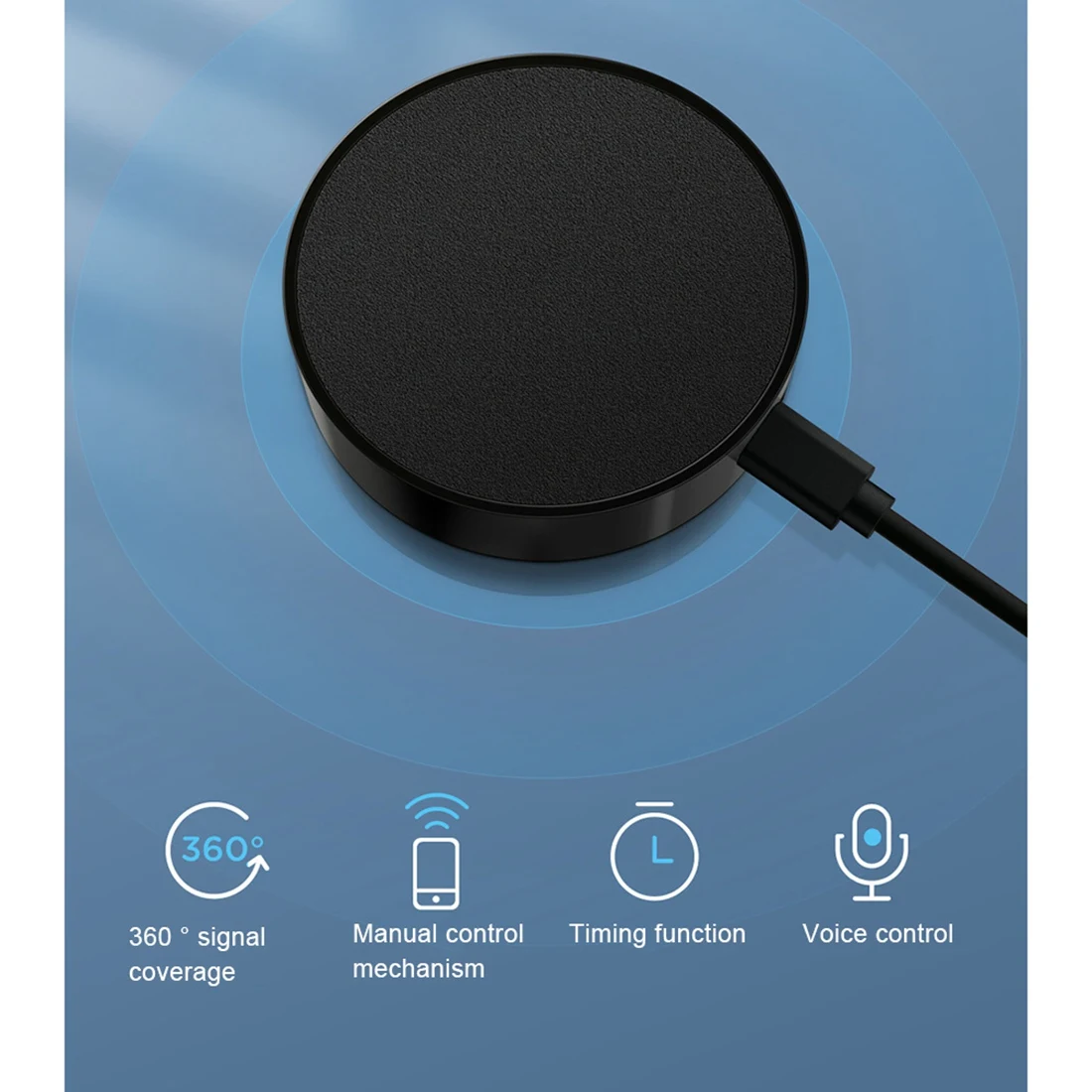 جهاز تحكم عن بعد ذكي بالأشعة تحت الحمراء ، جهاز تحكم عن بعد بالأشعة تحت الحمراء العالمي ، تويا ، واي فاي ، تلفزيون ، دي في دي ، AUD ، التيار المتناوب ، العمل مع أليكسا ، جوجل هوم ، أليس