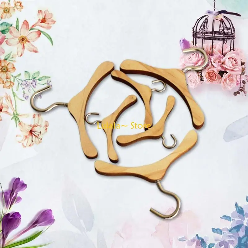 

Y4QA Практичные нескользящие миниатюрные маленькие вешалки для кукольного платья для куртки-органа