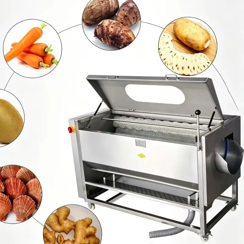 Full Automatic Industrial Potato Washing and Peeling Machine Hot Sale Commercial Fruit and Vegetable Washing Machine