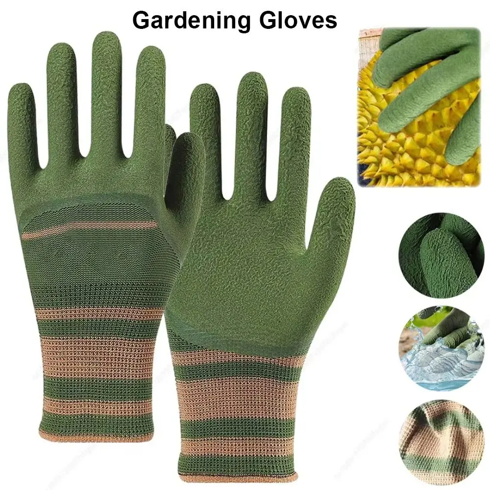 

1Pair Durable Universal Gardening Gloves Thorn-proof Waterproof Protection Gloves Anti-slip Rubber Work Gloves Rose Pruning