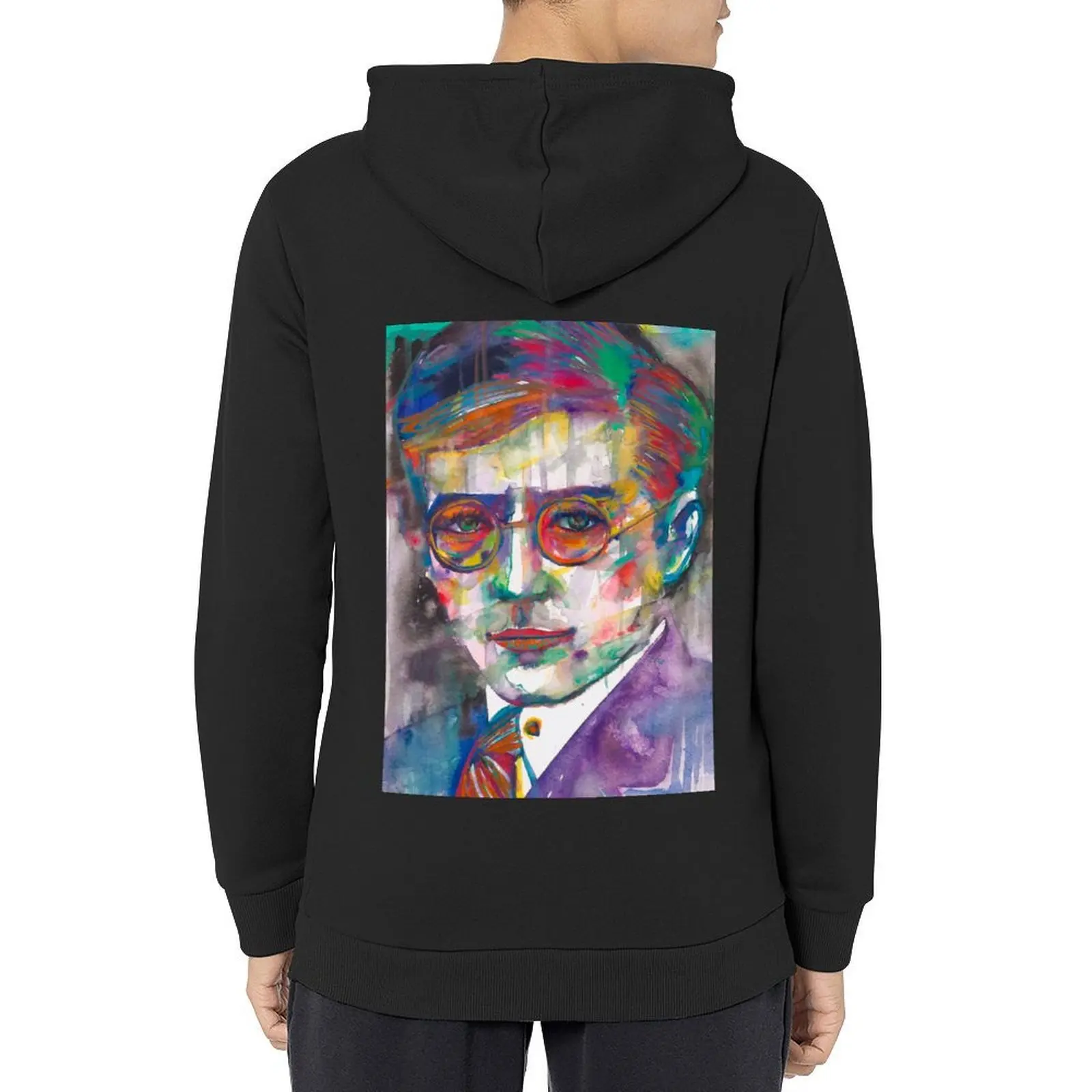 

DMITRI SHOSTAKOVICH - watercolor portrait .4 Hoodie hooded shirt mens clothes men's autumn clothes pullover hoodies