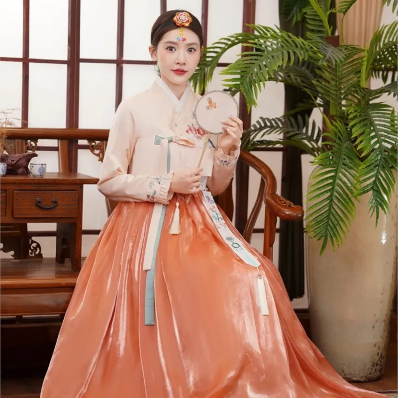 High Quality |Korean Clothing Minority Female Yanji Photo Court Women Dress Daily Performance Hanbok Wedding Clothes