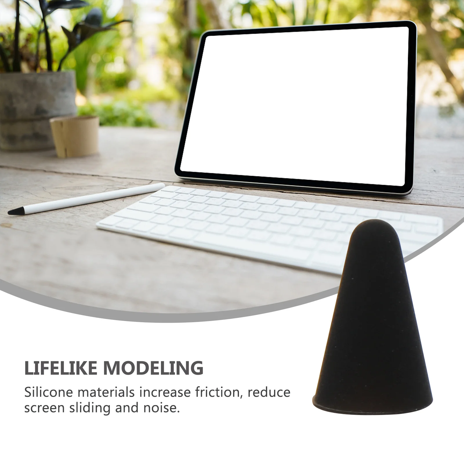 أغطية ستايلس متوافقة مع قلم أبل 1 2 غطاء حماية من السيليكون لكتابة كتم الصوت #1