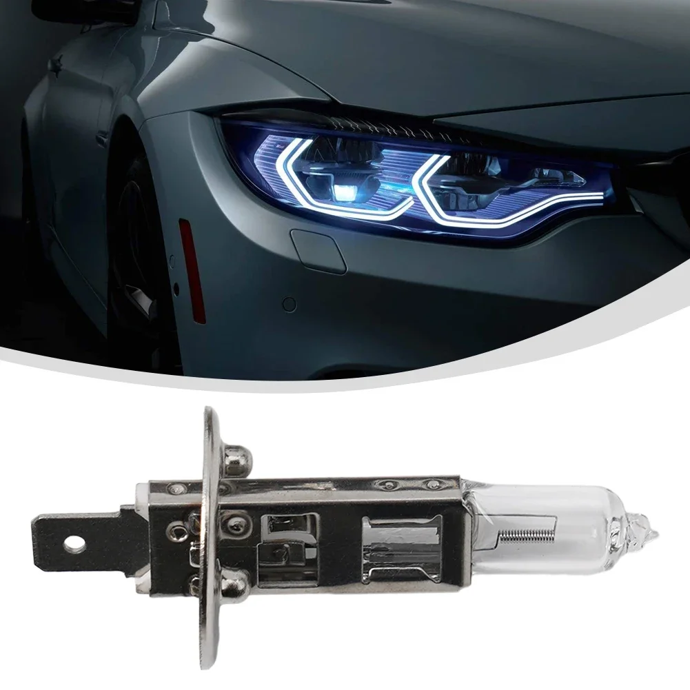 

Высокое качество H1 лампы для фар теплый белый цвет света 12 В 2 шт. противотуманные фары противотуманные фары передние галогенные