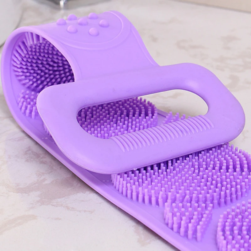 New Body Brush Silicone Dirt Scrub Towel Back Brush Bathroom Brush Bathroom Supplies Shower Brush Exfoliation Shower Brush