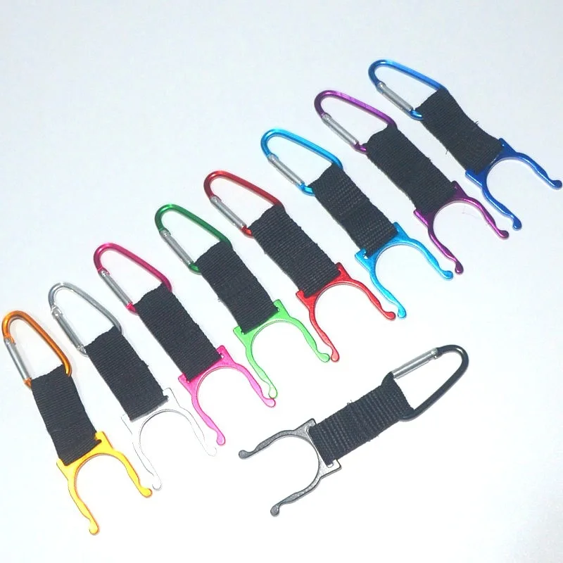 Tactical nylon webbing water bottle buckle, multifunctional mountaineering buckle, plastic mineral water clip buckle