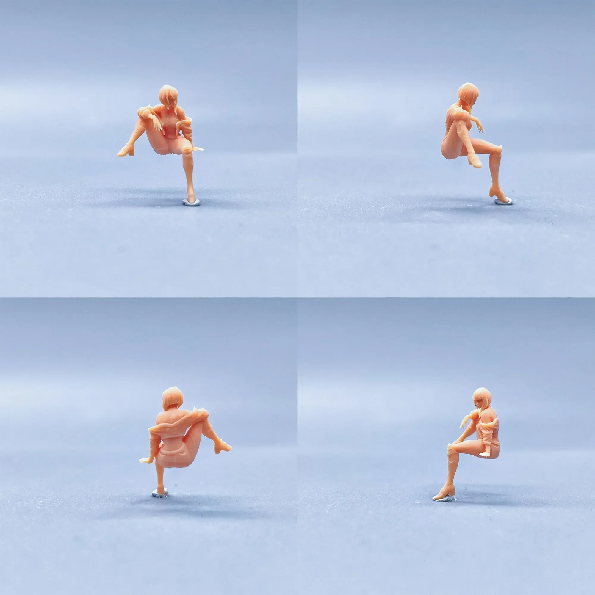 Figuras a escala 1/64 1/43, modelo de resina Cyber Surfer David Rebecca, miniaturas sin color, Diorama pintado a mano S137 S138