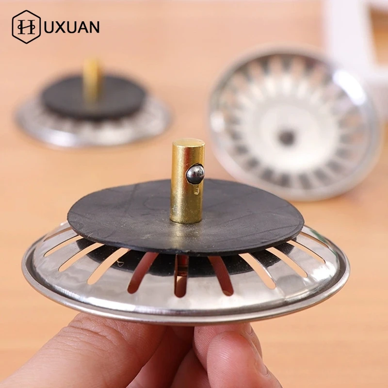 

【W】2pcs Kitchen Sink Strainer Stopper Waste Plug Sink Filter Filtre Sink Strainer Filter Floor Drain Kitchen Tools