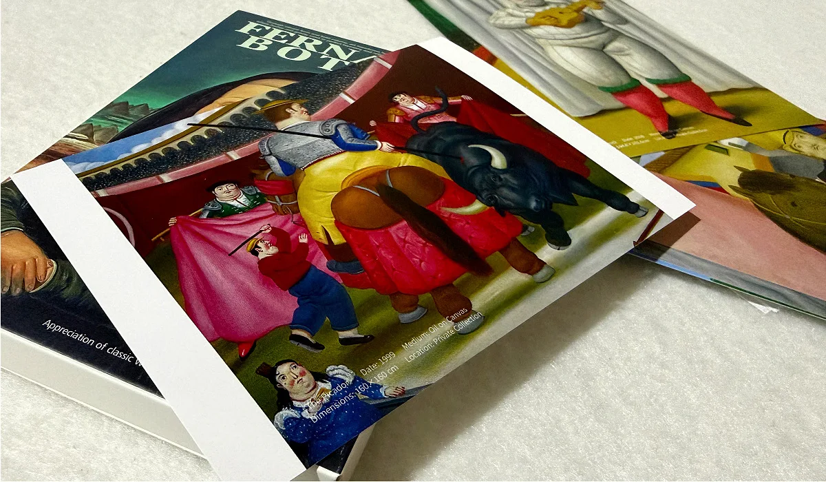 30Pcs Fernando Botero Artwork Postcards Vintage Oil Painting Greeting Cards Art Collection Gift Message For DIY Home Wall Decor