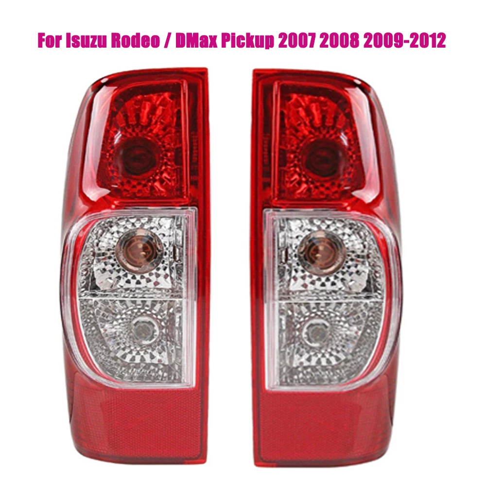 Car Taillights For Isuzu Rodeo / DMax Pickup 2007 2008 2009-2012 Tail Lights Rear Fog Brake Side Driving Reverse Lamp