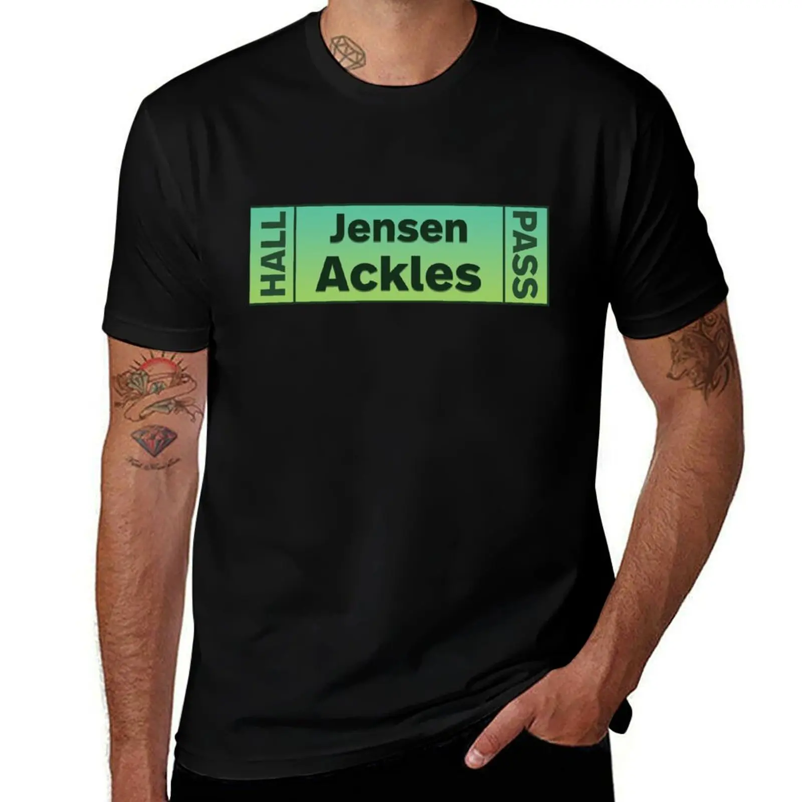 

Jensen Ackles Hall Pass T-Shirt valentines boutique clothes quick drying summer clothes vintage clothes T-shirt men