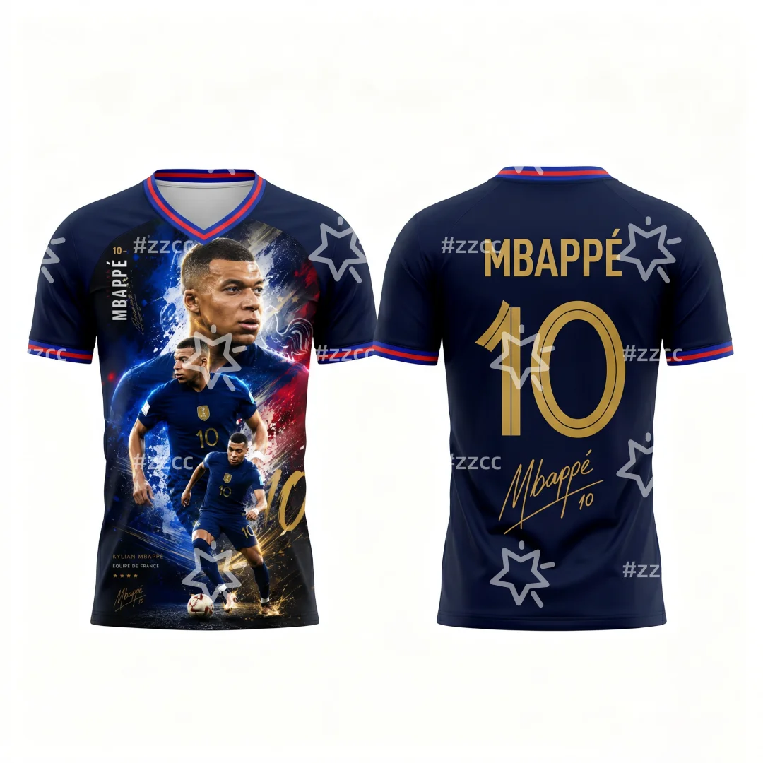 2026 Kylian MBAPPÉ Fan Commemorative Edition No.10 Football Jersey Summer Sports Men's T-Shirt Kid's Clothing cycling jersey ﻿