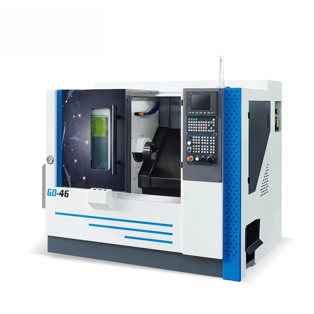 TEPU High Precision CNC Turning Lathe Machine Tool Horizontal Slant Bed CNC Lathe Machine