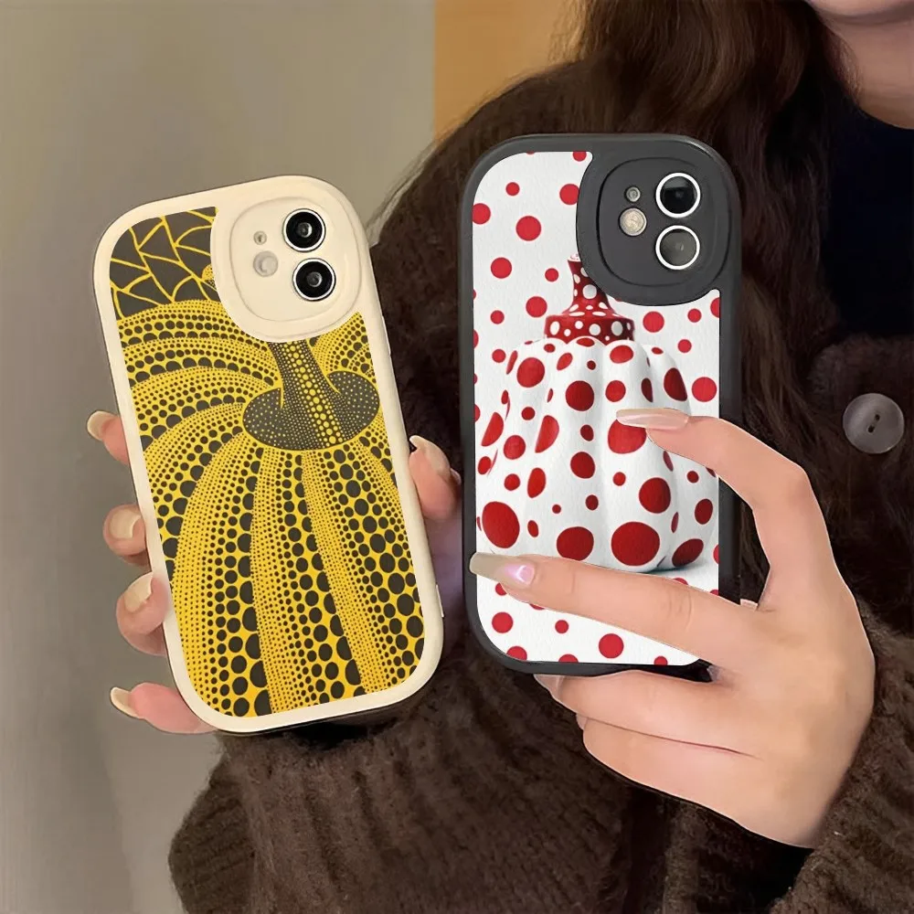 Kusama Yayoi Art Phone Case Hard Leather For iPhone 14 13 12 Mini 11 14 Pro Max Xs X Xr 7 8 Plus 6 6s