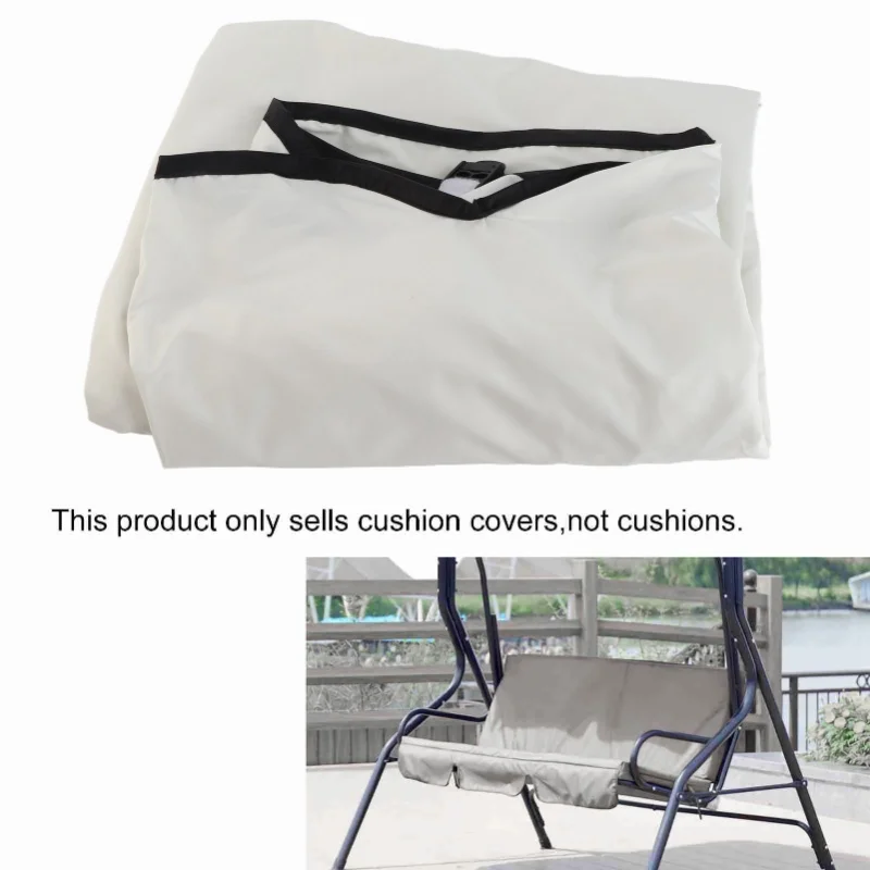 

Garden Courtyard Outdoor Polyester Taffeta Threeseater Swing Chair Hammock Seat Cushion Cover Cushion150*50*10CM (Green)