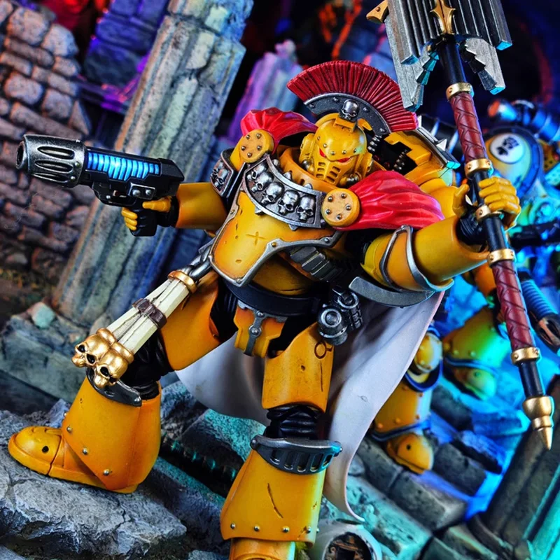 JOYTOY Imperial Fists Legion Chaplain Consul 1/18 Action Figure Warhammer 40K อะนิเมะรูปตุ๊กตา Joint Movable รวบรวมของเล่น