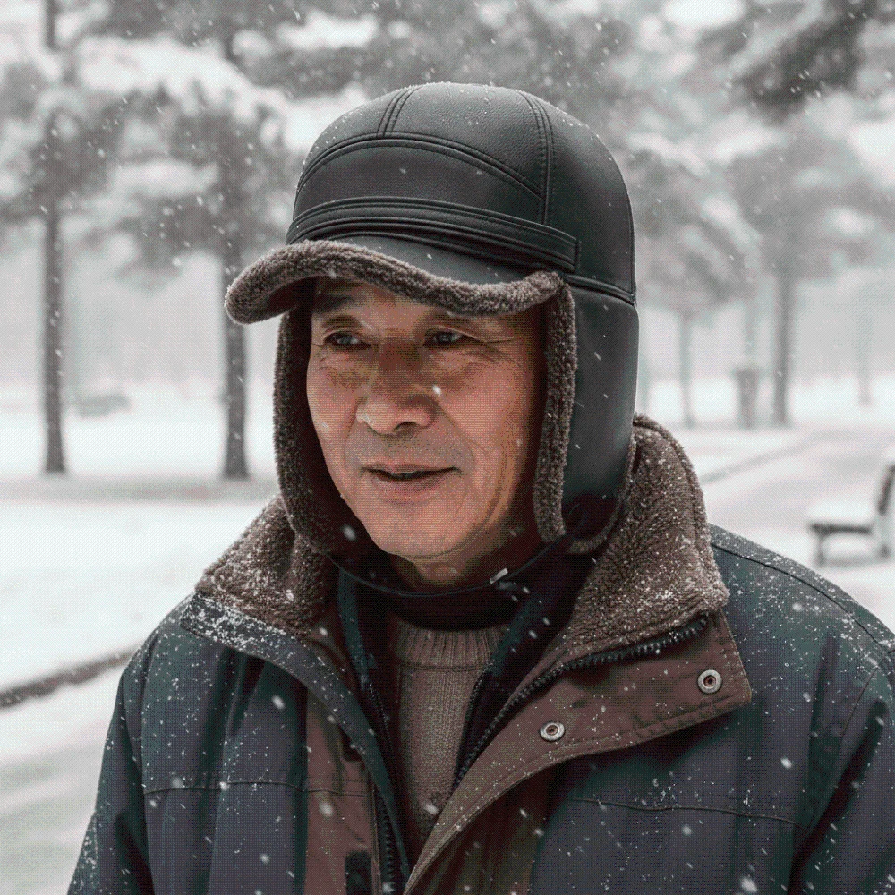 Warm Trucker Cap Thickened Winter Baseball Cap Ear Protection Soft Earflap Dad Hat Durable Adjustable Fleece Lined Cap Father